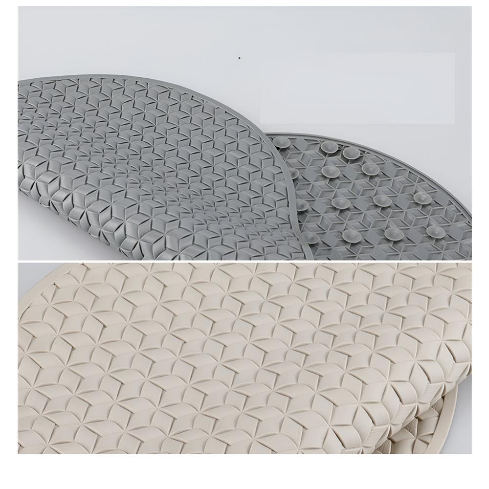 COSSY+ MAT TPE CP-6838 OVAL-BLUE NON-SLIP WITH SUCTION CUP 68X38CM