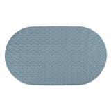 COSSY PLUS MAT TPE CP-6838 OVAL-BLUE NON-SLIP WITH SUCTION CUP 68X38CM