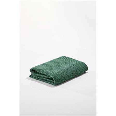NORDIC HOME MOROCCO KNITTED BLANKET 150X200CM GREEN