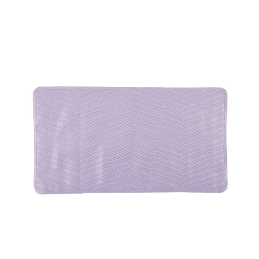 COSSY+ MAT TPR CP-6737 REC-PURPLE NON SLIP WITH SUCTION CUP 67X37 CM