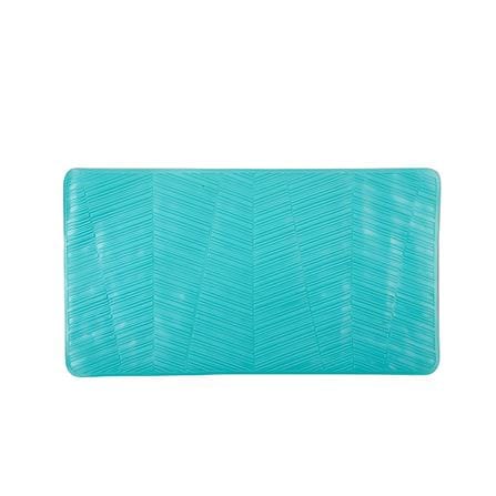 COSSY PLUS MAT TPR CP-6737 REC-BLUE NON SLIP WITH SUCTION CUP 67X37 CM