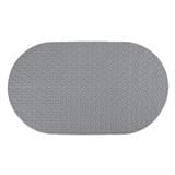 COSSY+ MAT TPE CP-6838 OVAL-GREY NON SLIP WITH SUCTION CUP 68X38 CM