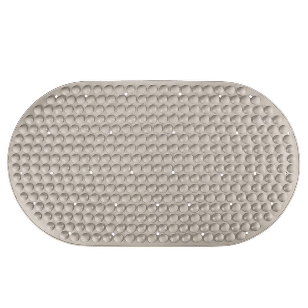 COSSY+ NON SLIP MAT WITH SUCTION CUP CP-70X39 OVAL - BEIGE H0.4XW70XD39 CM