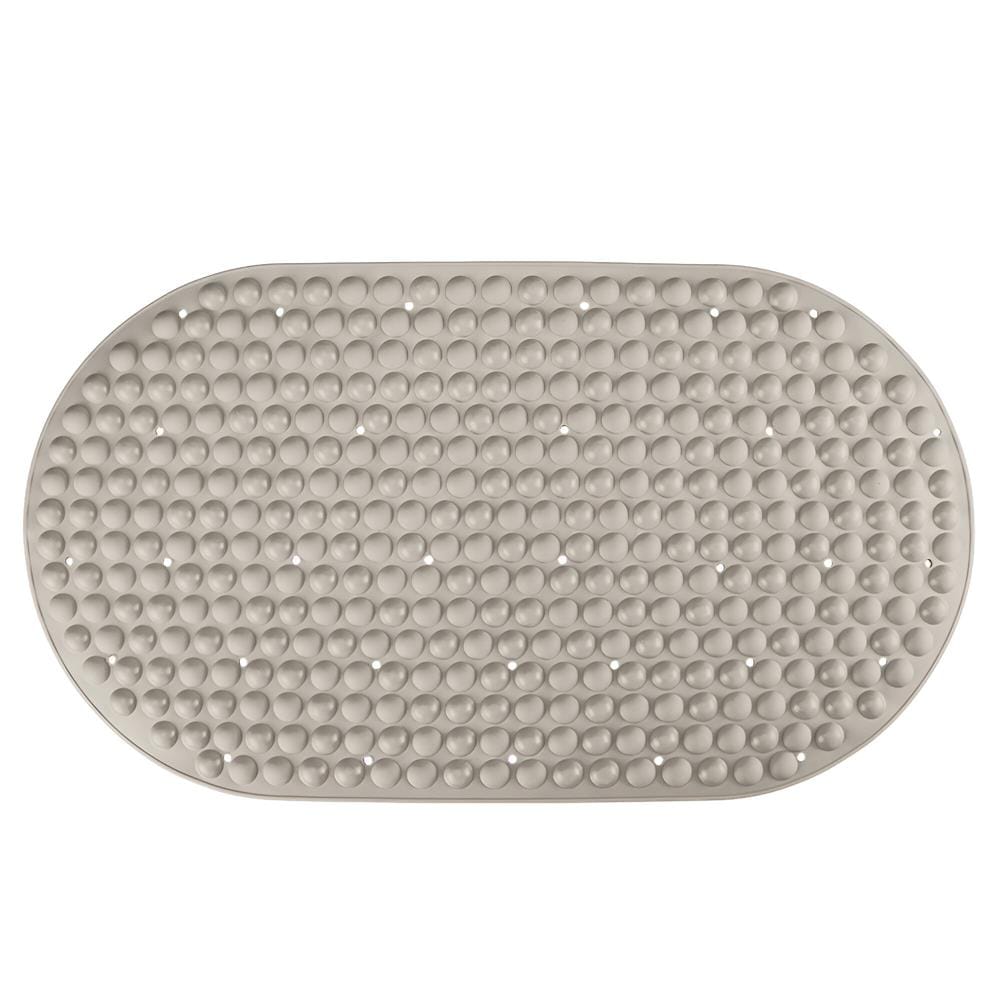 COSSY+ NON SLIP MAT WITH SUCTION CUP CP-70X39 OVAL - BEIGE H0.4XW70XD39 CM