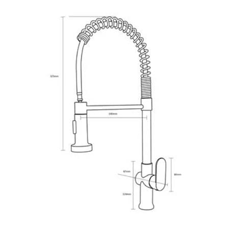 RASLAND BASIN FAUCET RA PREME-999 SILVER H20XW8.45XD44.50 CM