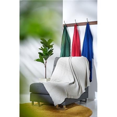 NORDIC HOME MOROCCO KNITTED BLANKET 150X200CM GREY VIOLET