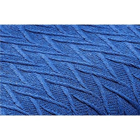 NORDIC HOME MOROCCO KNITTED BLANKET 150X200CM TWILLIGHT BLUE