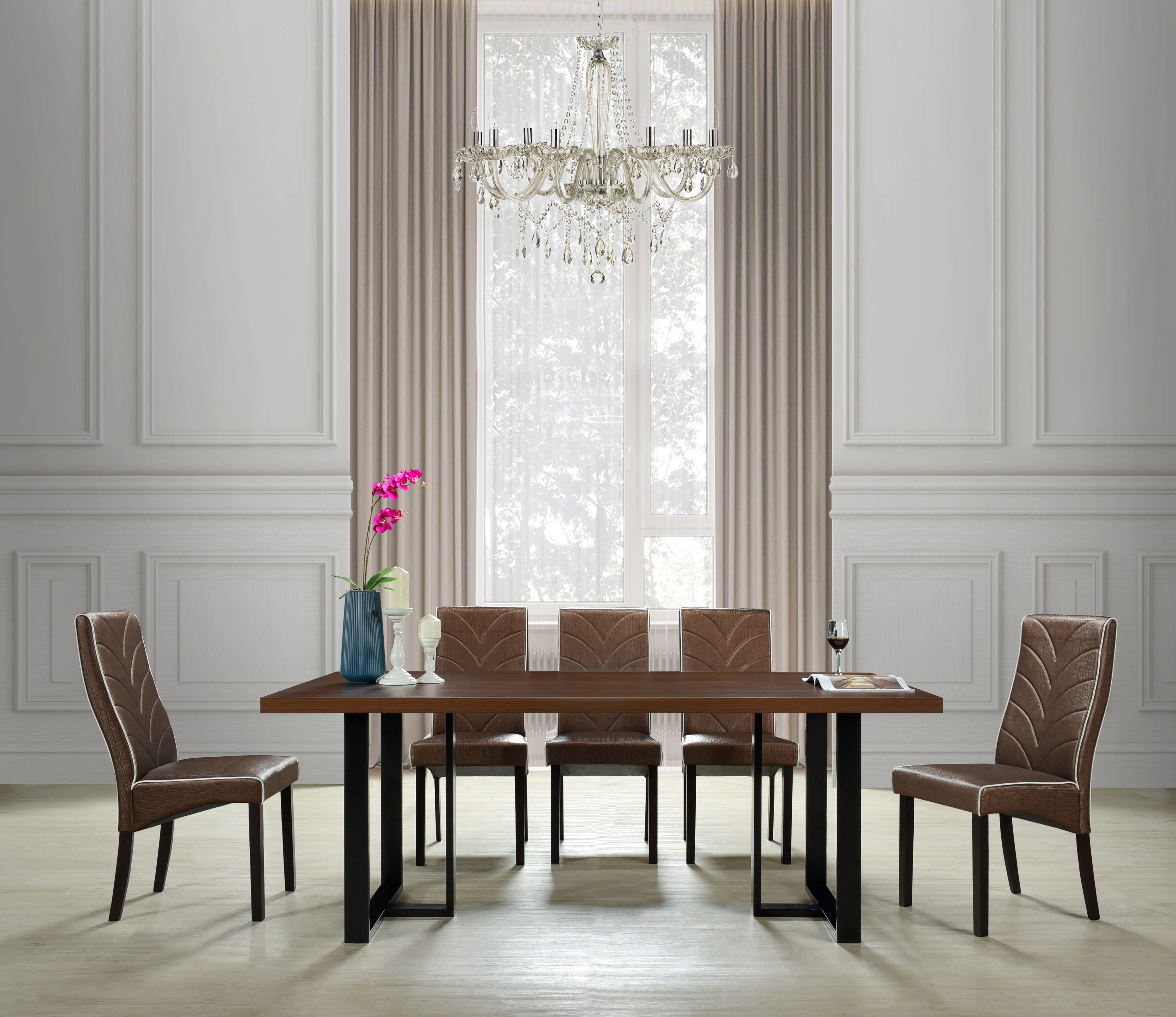 DINING TABLE METAL FRAME ELITE 1.5 BLK