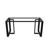 DINING TABLE METAL FRAME ELITE 1.5 BLK