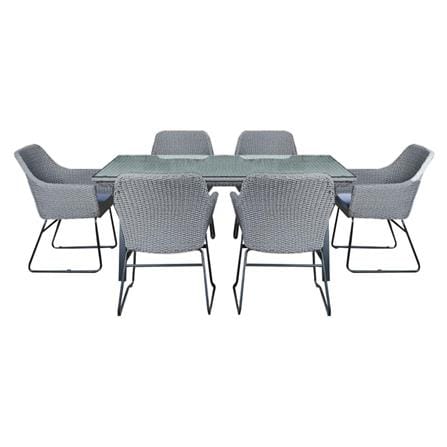 6-SEAT PATIO SET SPRING RACHEL GRAY [EXCLUSIVE FROM HOMEPRO THAILAND]