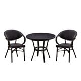 2-SEAT PATIO SET SPRING KATE BLACK [EXCLUSIVE FROM HOMEPRO THAILAND]
