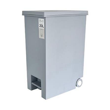 RECTANGULAR DUSTBIN PEDAL MONO 20L GREY
