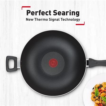 TEFAL COOKWARE LIGHT & CLEAN WOKPAN 32CM W/LID B22494