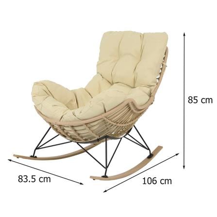 ROCKING CHAIR SPRING ROCKING SERENE CREAM [EXCLUSIVE FROM HOMEPRO THAILAND]