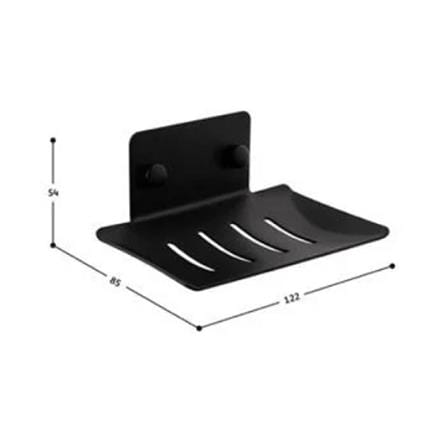 RASLAND SOAP HOLDER RA SOAP-SS-BLACK H8.50XW12XD8.50 CM