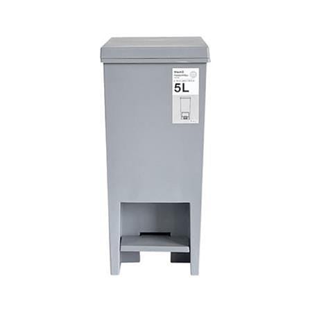 RECTANGULAR DUSTBIN PEDAL MONO 5L GREY