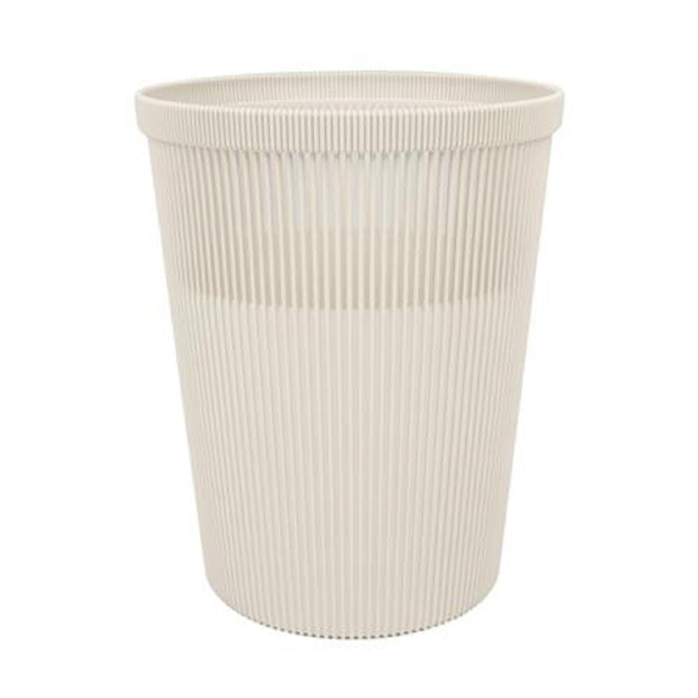 ROUND DUSTBIN ACCO BONNIE 8L CREAM