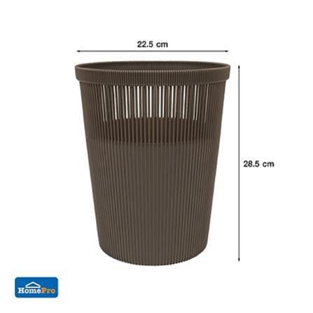 ROUND DUSTBIN ACCO BONNIE 8L BROWN