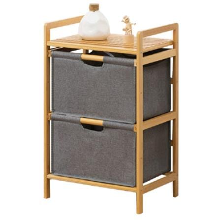 2 FABRIC DRAWER GINA 45X32X70CM GREY