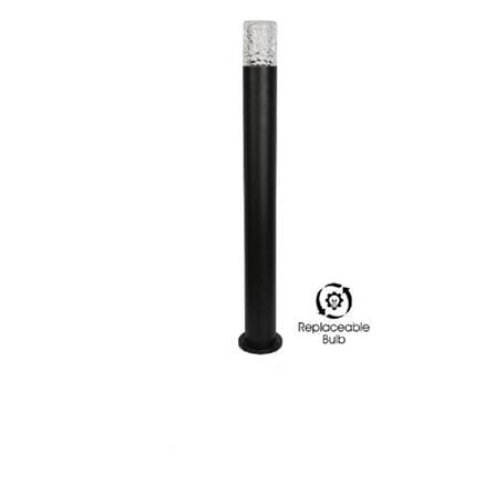 YETPLUS BOLLARD P2105 E27 BLACK H80