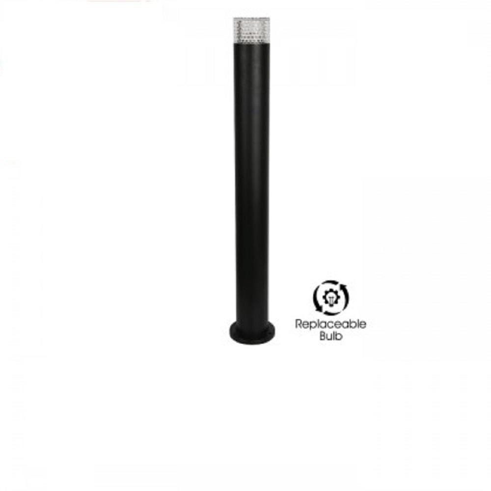 YETPLUS BOLLARD P2102 E27 BLACK H80