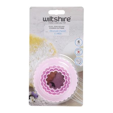 WILTSHIRE DUAL SIDED COOKIE CUTTERS ROUND 3PCS SET (40369)
