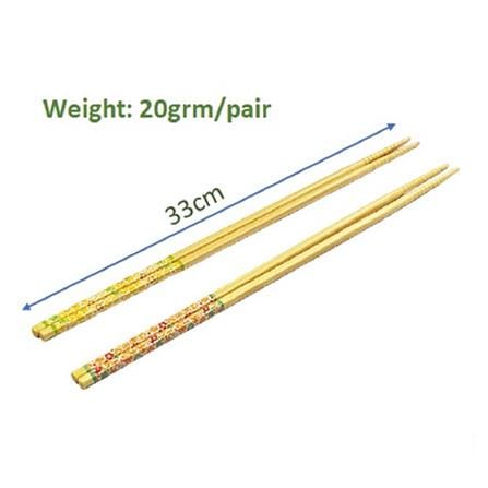 2PAIRS BAMBOO CHOPSTICK 33CM