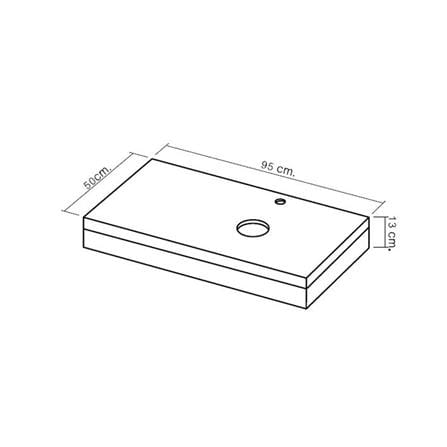 WALL HUNGCOUNTER VB-685 WHITE [EXCLUSIVE FROM HOMEPRO THAILAND]