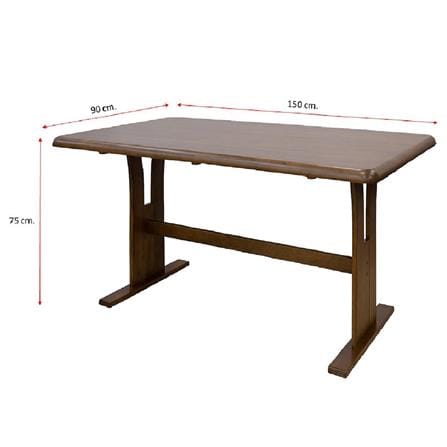 6-SEATER DINING TABLE SET FURDINI MAYKALA DARK BROWN [EXCLUSIVE FROM HOMEPRO THAILAND]