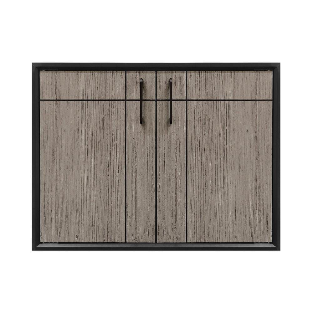 DOUBLE KITCHEN CABINET DOOR CABIN CHIC 84X64CM GRAY [EXCLUSIVE FROM HOMEPRO THAILAND]