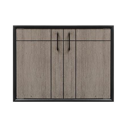 DOUBLE KITCHEN CABINET DOOR CABIN CHIC 84X64CM GRAY [EXCLUSIVE FROM HOMEPRO THAILAND]