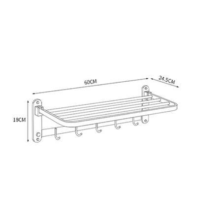 SORENTO SHELF SRT445-GY GOLD YELLOW H18XW24.50XD60 CM