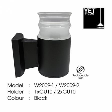 YETPLUS WALL OUTDOOR W2009-1 GU10 WARM WHITE (3000K)