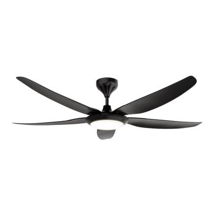 RUBINE CEILING FAN AVENS 5BLADE LED MATTE BLACK 56INCH