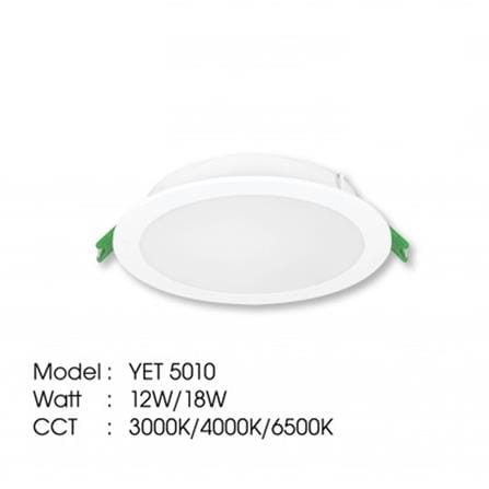 YETPLUS RECESSED DOWNLIGHT LED 5010 18W DAYLIGHT (6500K)ROUND 6"