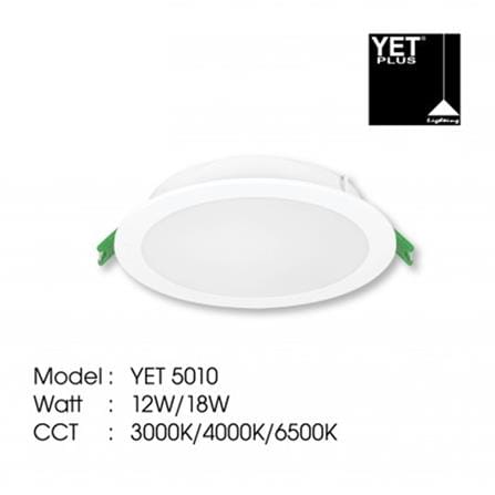 YETPLUS RECESSED DOWNLIGHT LED 5010 18W DAYLIGHT (6500K)ROUND 6"