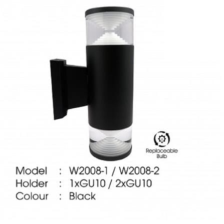 YETPLUS WALL OUTDOOR W2008-2 GU10 WARM WHITE (3000K)