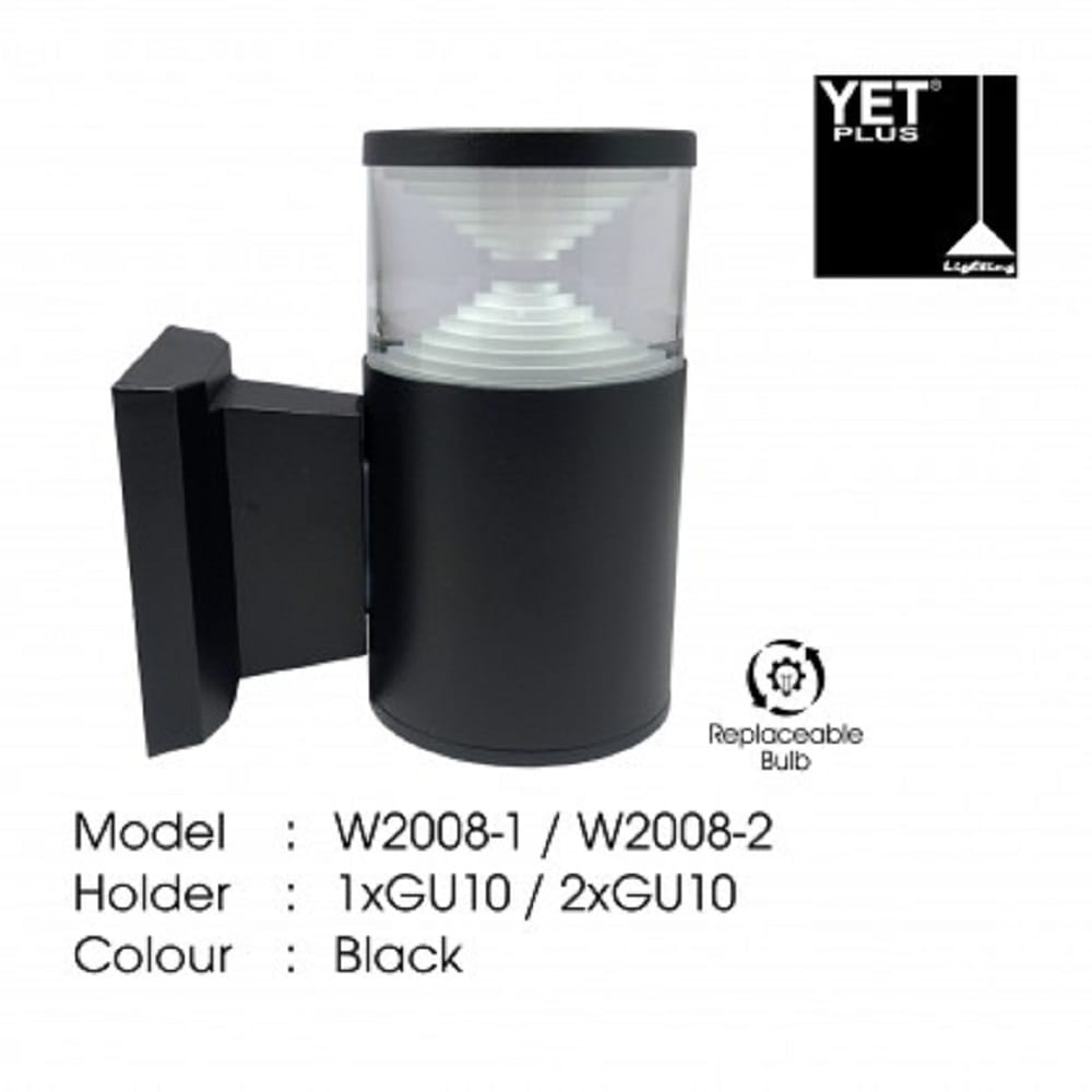 YETPLUS WALL OUTDOOR W2008-1 GU10 WARM WHITE (3000K)
