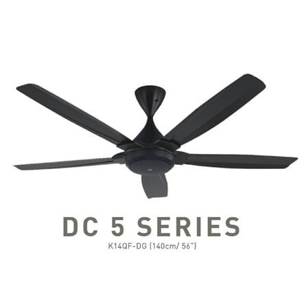 KDK CEILING FAN K14QF-DG DARK GREY 5BLADES 56"