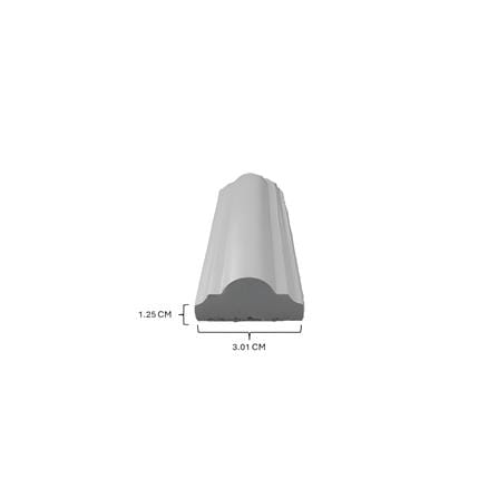 PREMO PS WAINSCOATING 290X3X1.25CM PS-JC101-WMP WHITE