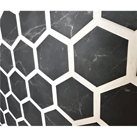 PREMO PS 3D ART PANEL 244X60X0.4CM PS-JC6004-H-0751 HONEYCOMB MARBEL BLACK 1.46M2