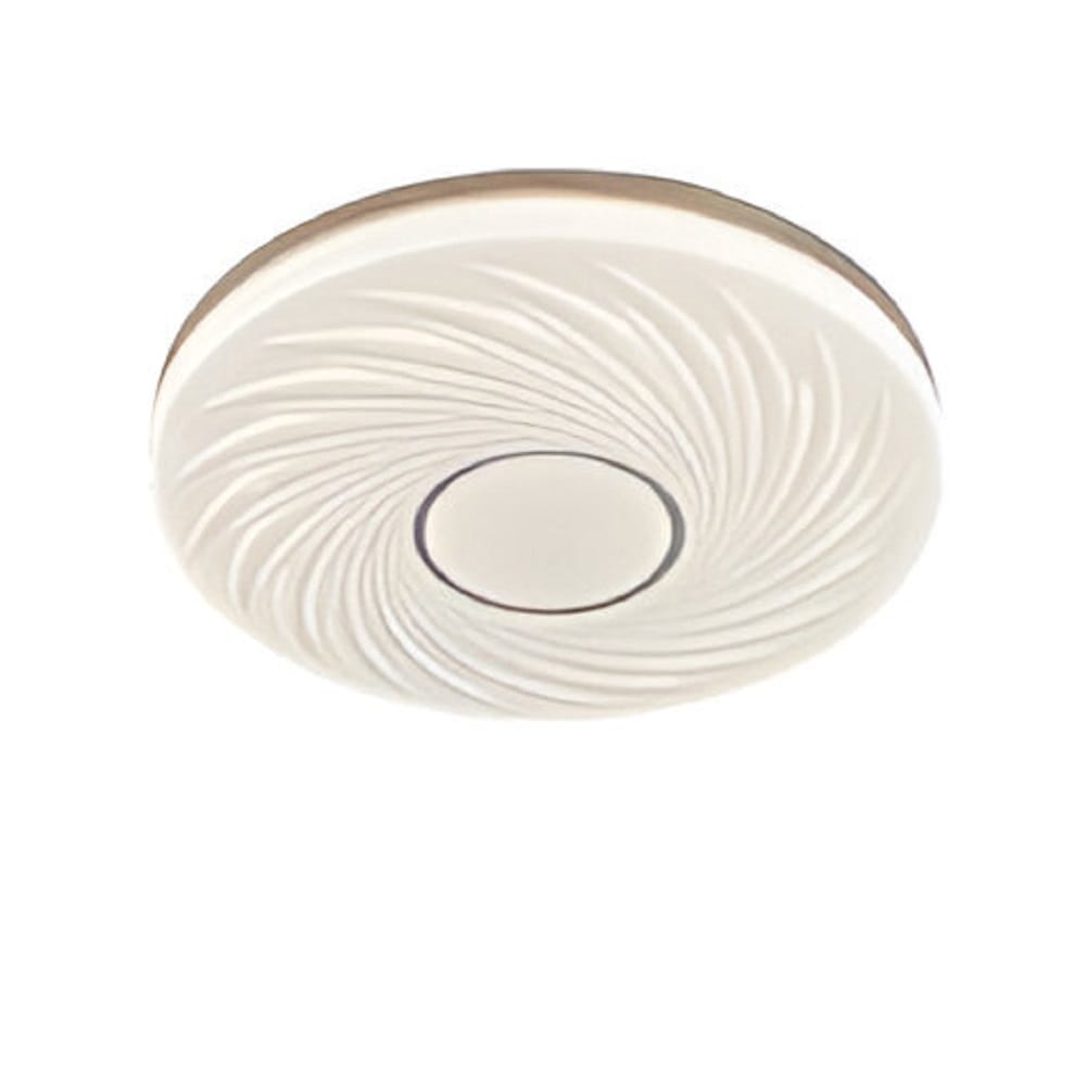 BRIGHT OBJECTIVES CEILING LAMP LED 15436-500 120WATT 3COLOUR CHANGING WHITE/WOOD 20"