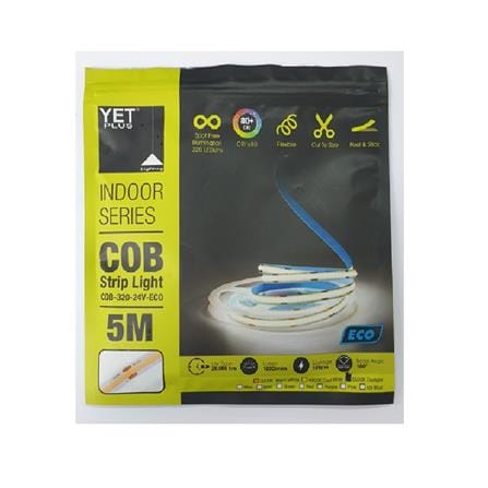 YETPLUS COB STRIP LIGHT 10W 5M GOLD