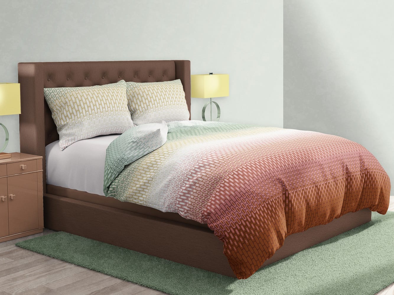 HERA FRUIT SORBET QUEEN FITTED SHEET RINZE