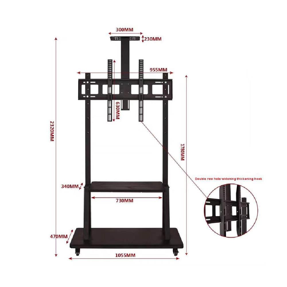 TV MOBILE STAND CENTO BRK-VMST1800 50"-90"