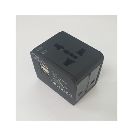 ZEATAR UNIVERSAL TRAVEL ADAPTOR Z3366 BLACK