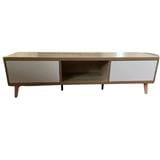 TV CABINET HANGING STAND 160CM OAK WHITE