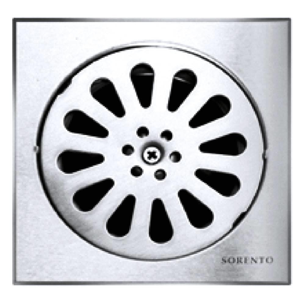 SORENTO STAINLESS STEEL FLOOR TRAP SRT384-6 15CM