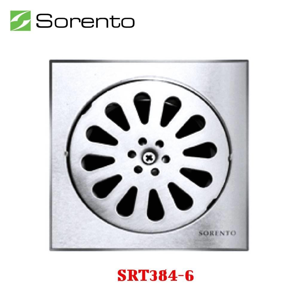 SORENTO STAINLESS STEEL FLOOR TRAP SRT384-6 15CM