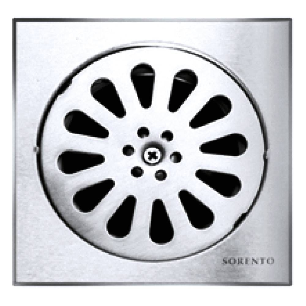 SORENTO STAINLESS STEEL FLOOR TRAP SRT384-6 15CM